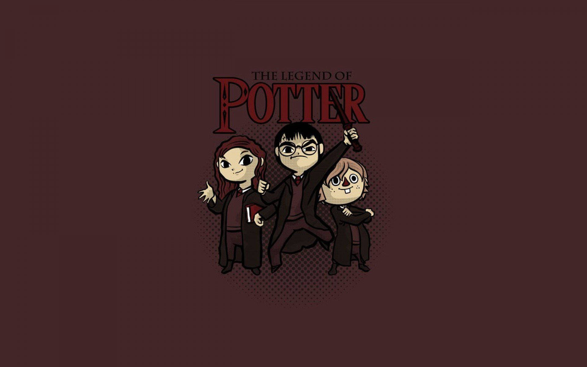 Harry Potter Trío Dorado Animado Fondos de pantalla