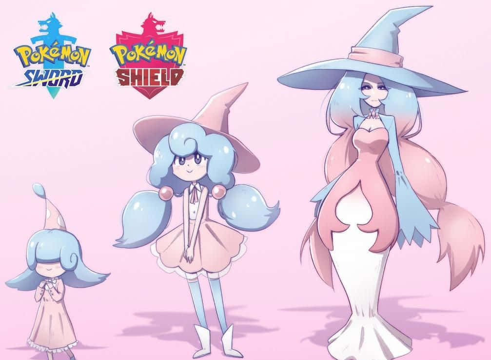 Hatenna, Hattrem y Hatterene en formas humanas Fondos de pantalla