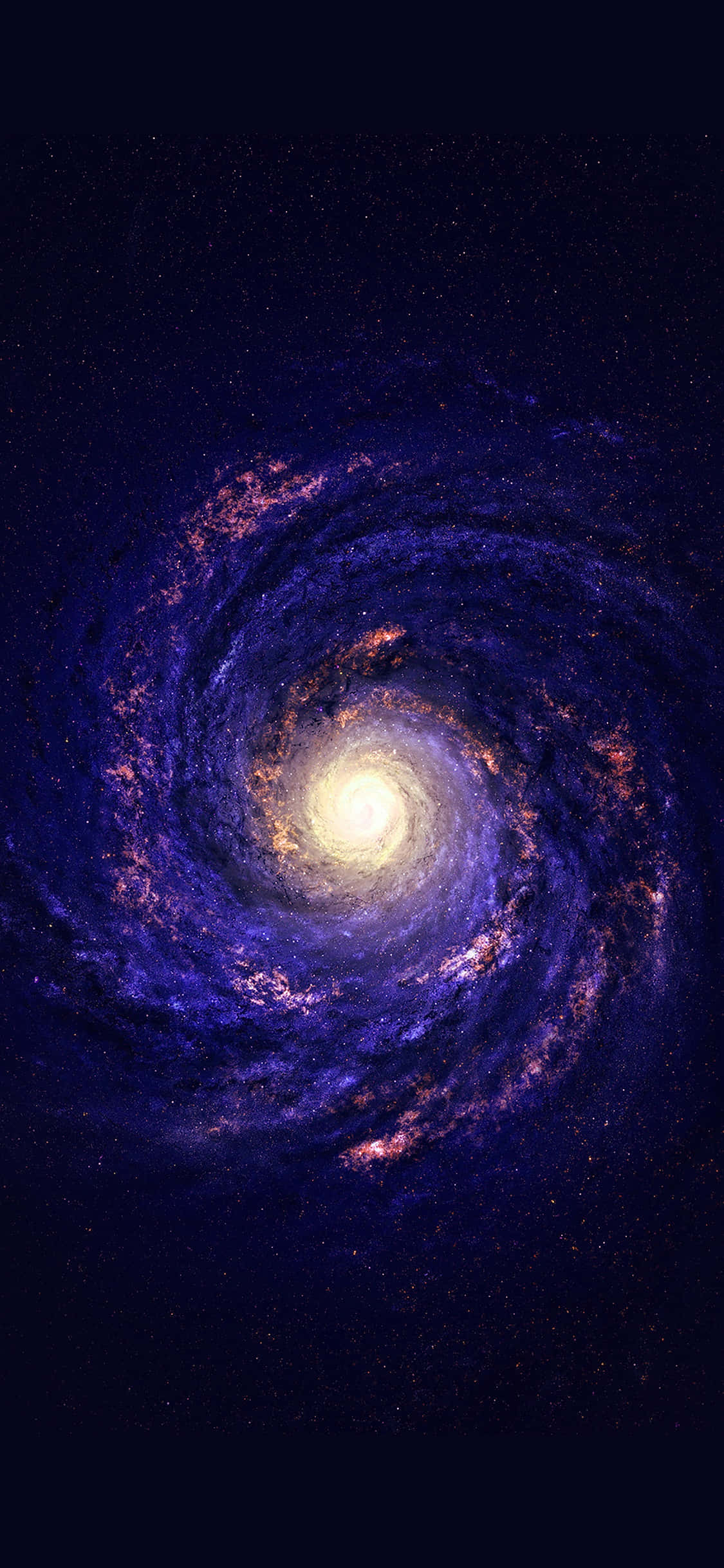 Haz una declaración con un iPhone Galaxia Azul Fondos de pantalla