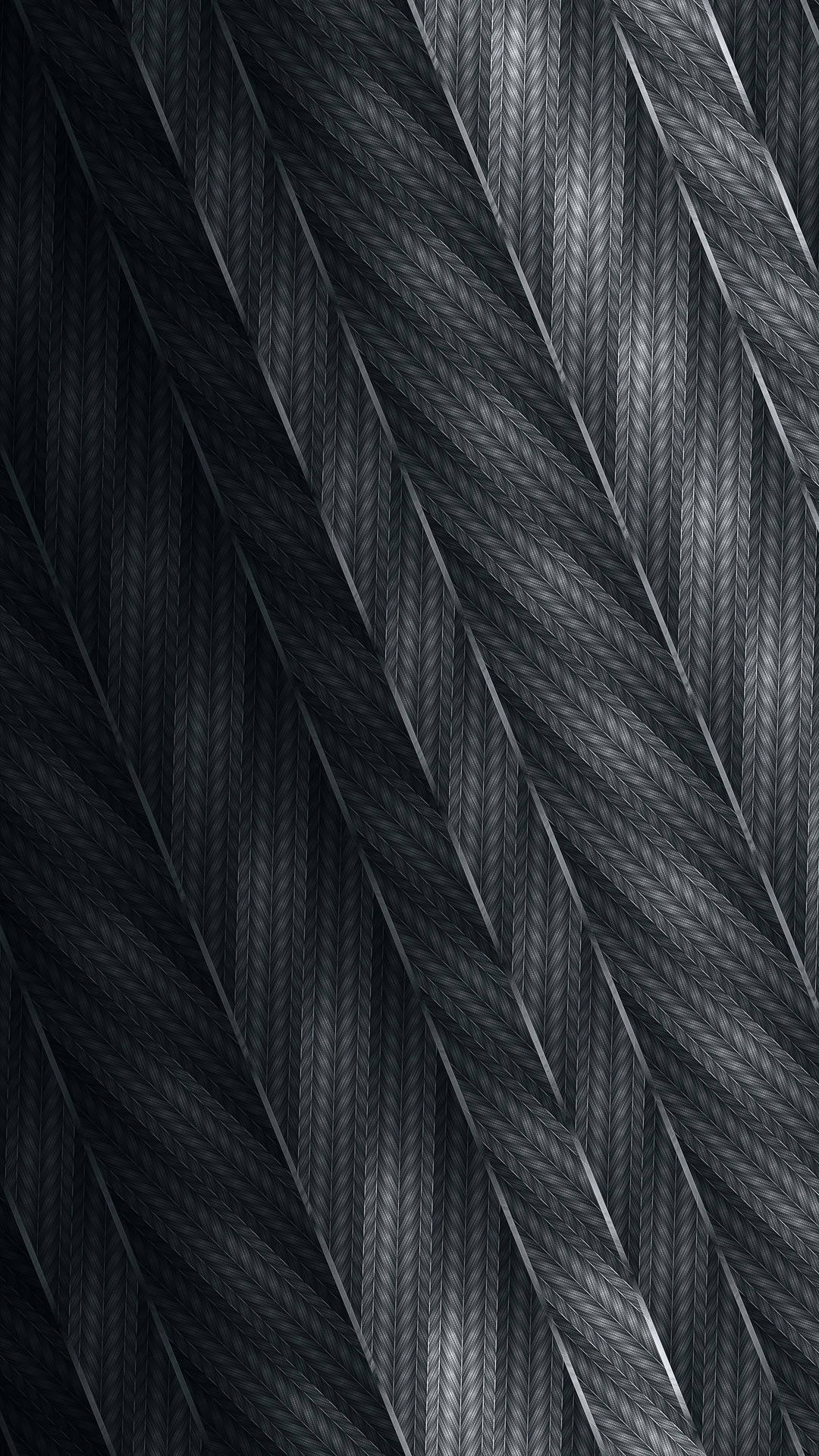 Fondo de pantalla de hebras de tela en gris.