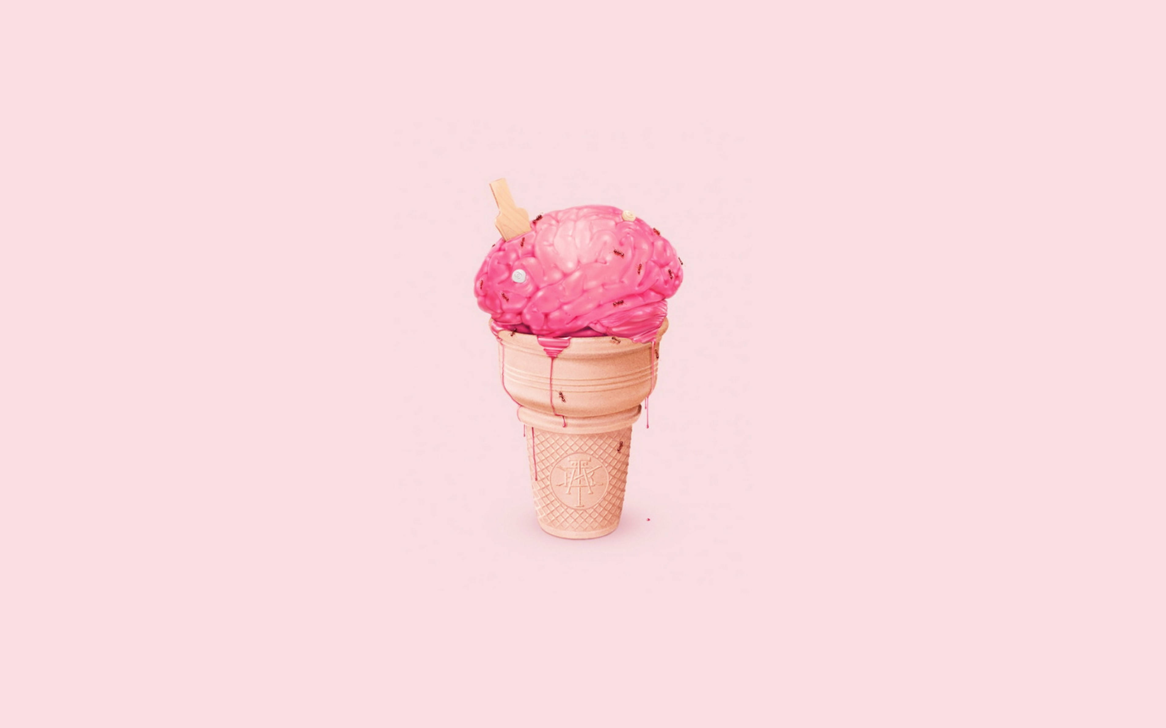 Helado de Cerebro Rosa Lindo Fondos de pantalla