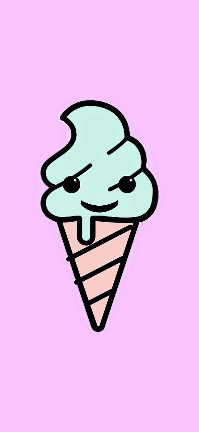 Helado Verde Minimalista Lindo Fondos de pantalla