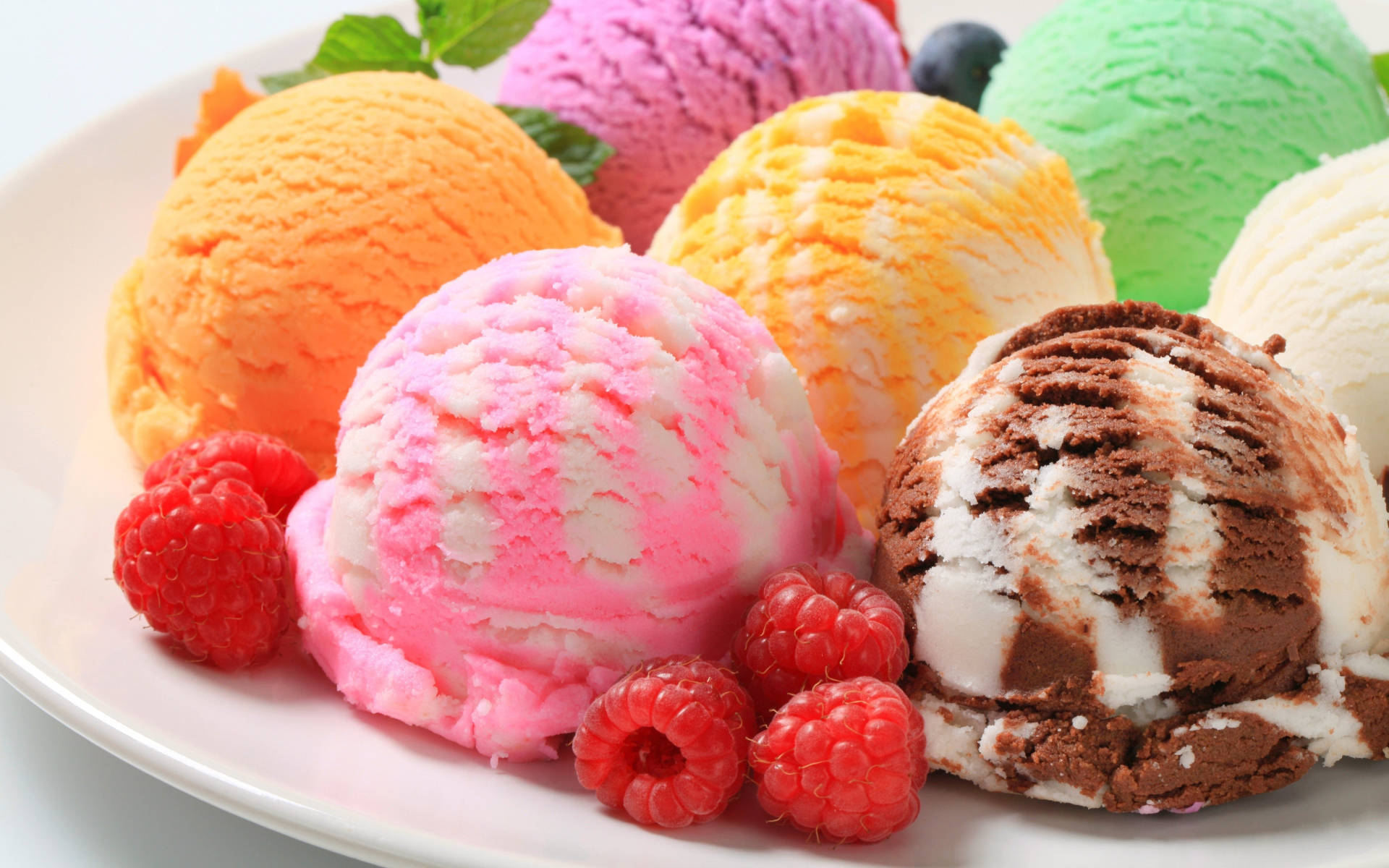 Helados Variados y Moras Fondos de pantalla