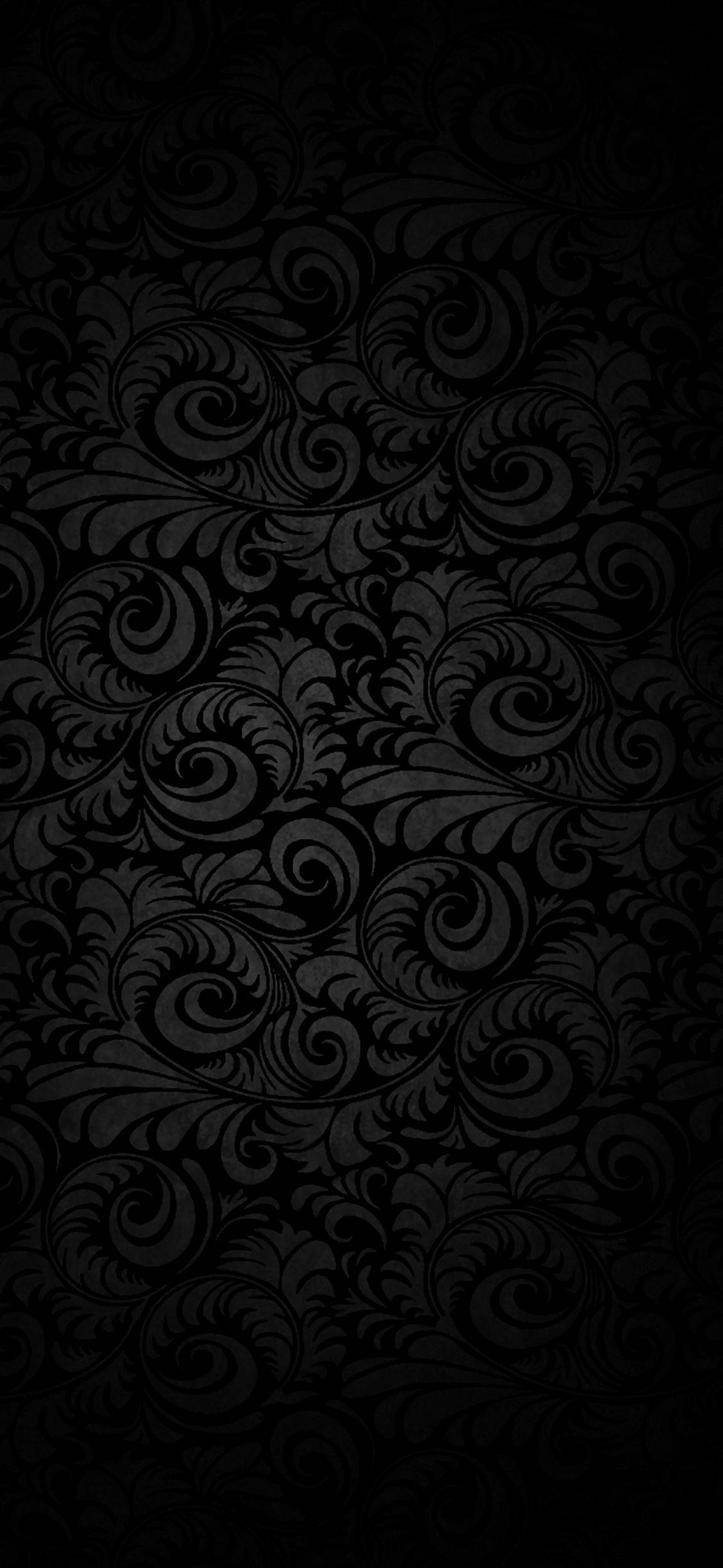 Helechos Rizados Negro Apple iPhone Fondos de pantalla