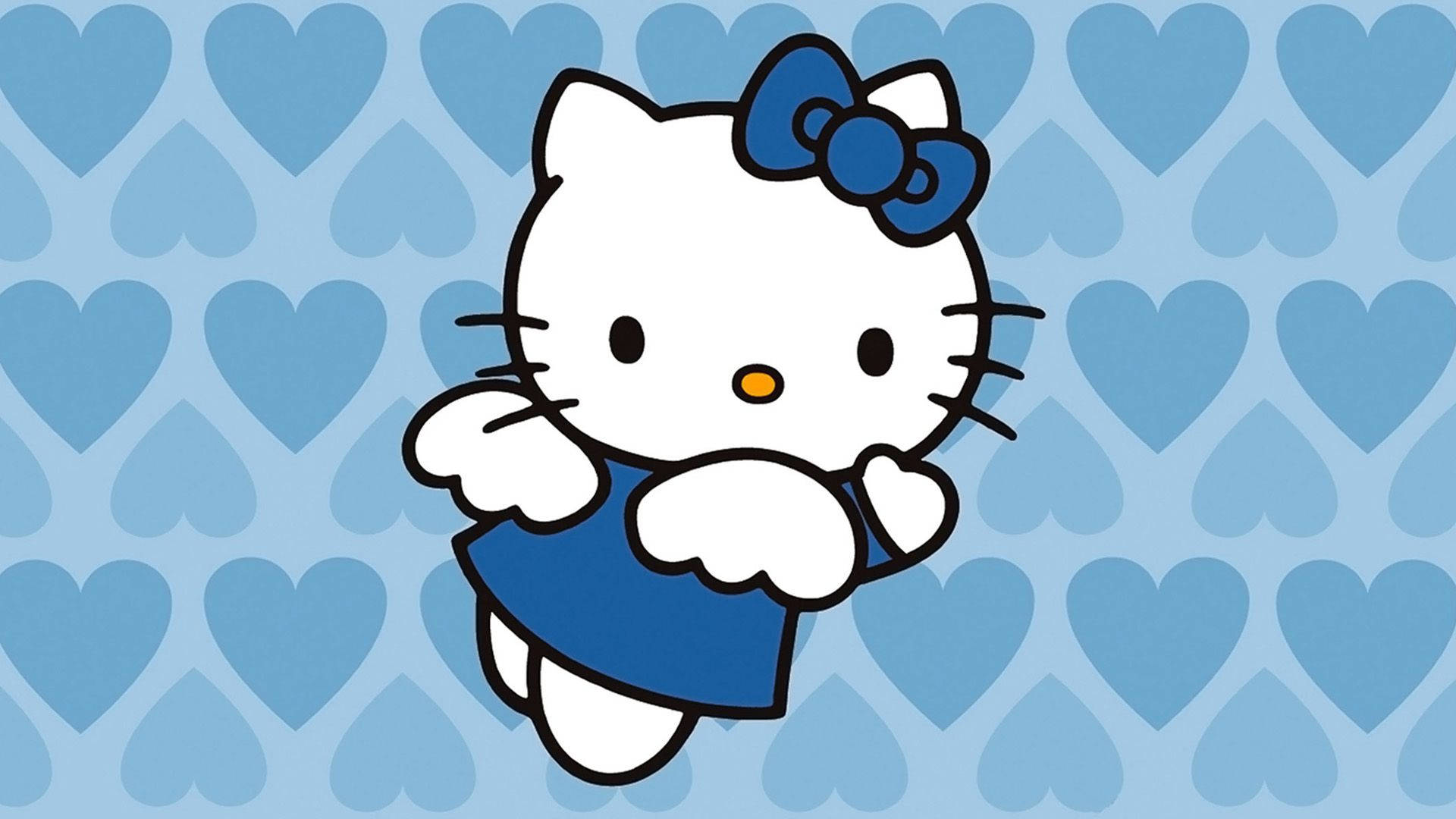 Hello Kitty Ángel Azul Estético Fondos de pantalla