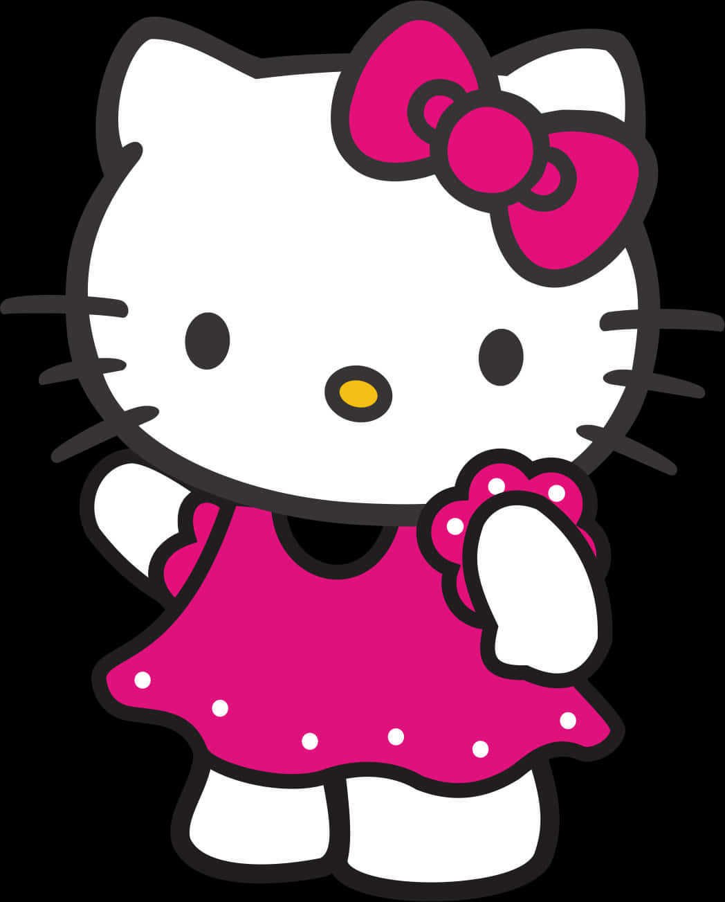 Hello Kitty con vestido rosa Fondos de pantalla
