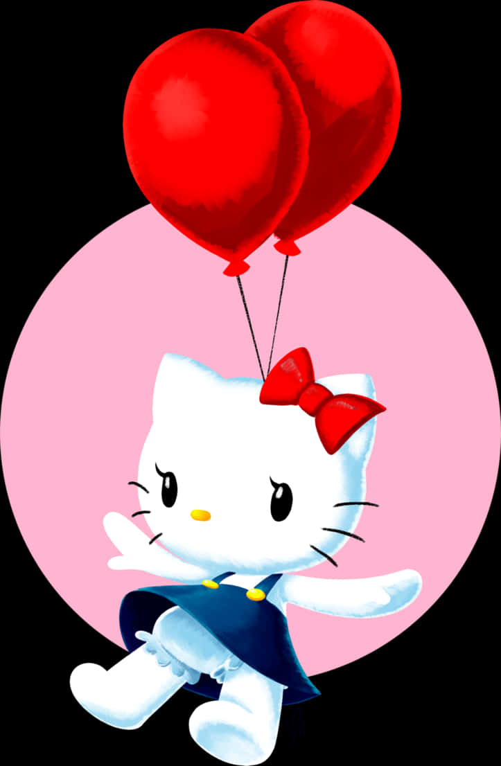 Hello Kitty con Globos Fondos de pantalla