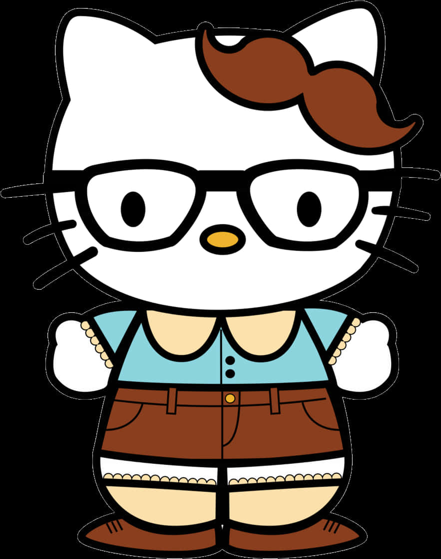 Hello Kitty con Lederhosen Caricatura Fondos de pantalla