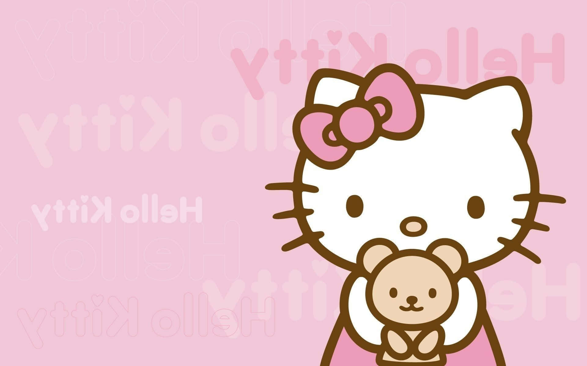 Hello Kitty contra fondo de nombre invertido Fondos de pantalla