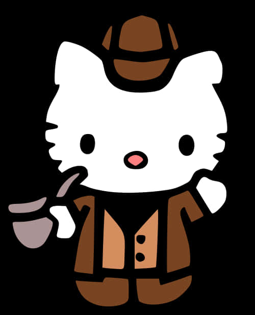 Hello Kitty Disfraz de Detective Fondos de pantalla