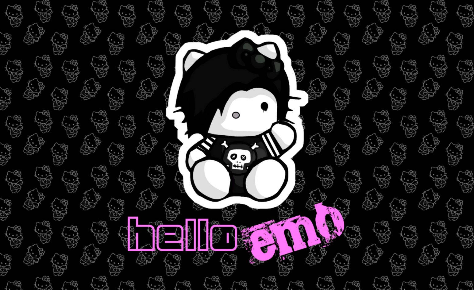 Hello Kitty Emo Linda Fondos de pantalla