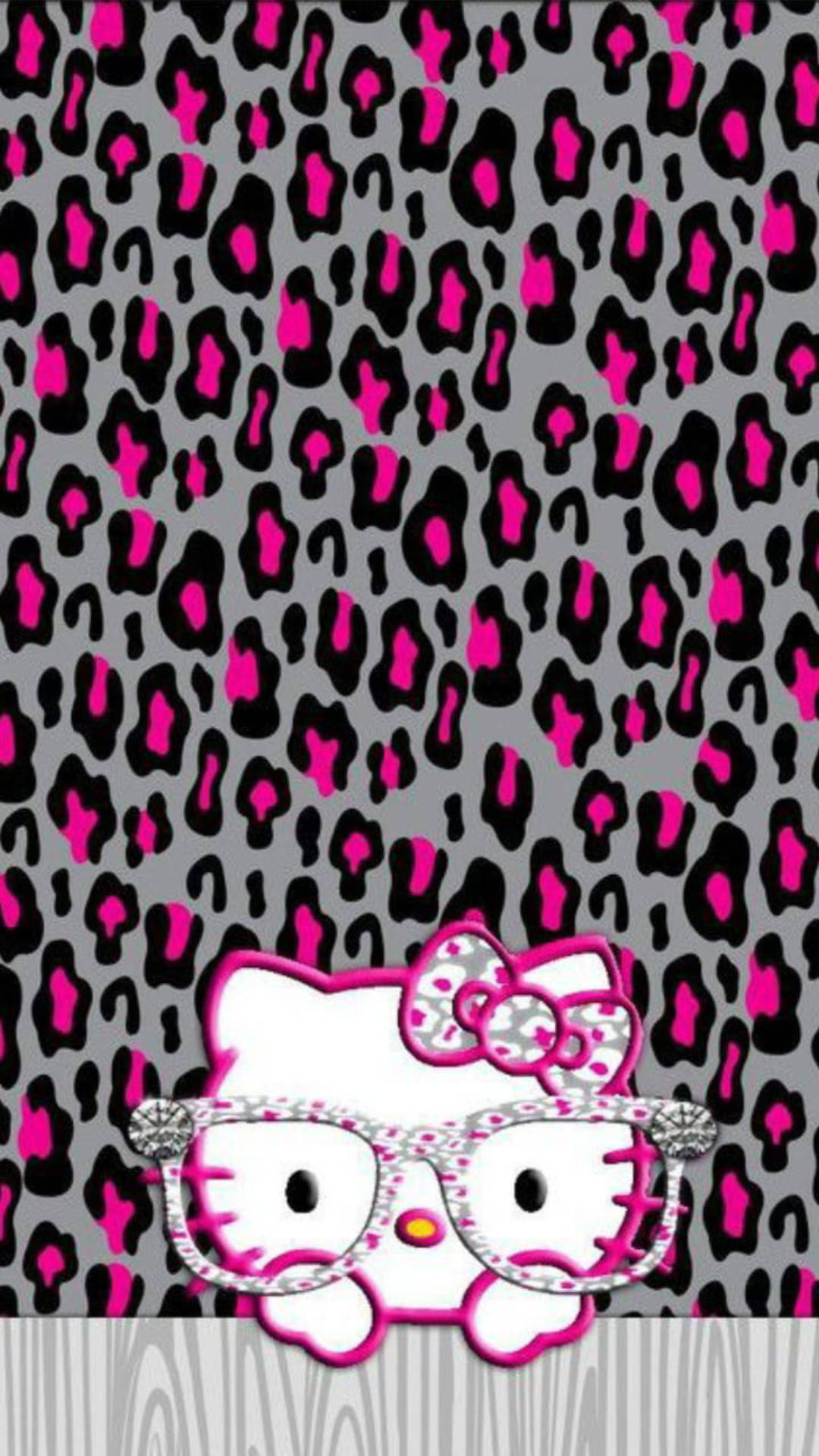 Hello Kitty en Estampado de Leopardo Lindo Fondos de pantalla
