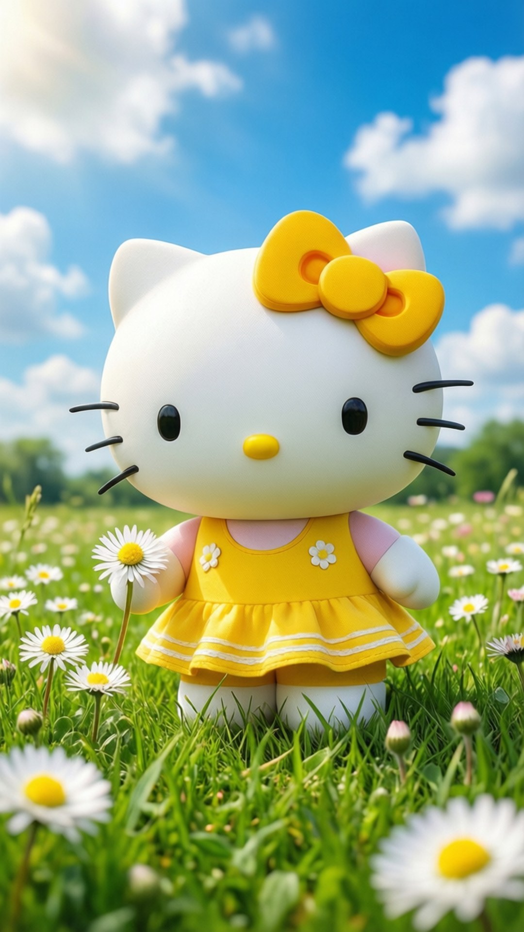 Hello Kitty en un Día Soleado Fondos de pantalla