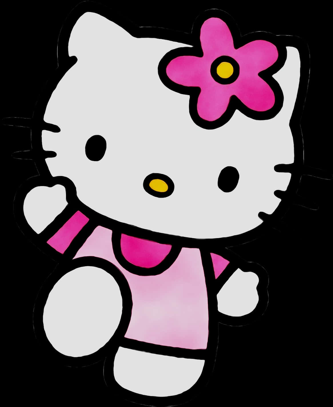 Hello Kitty Flor Rosa Fondos de pantalla
