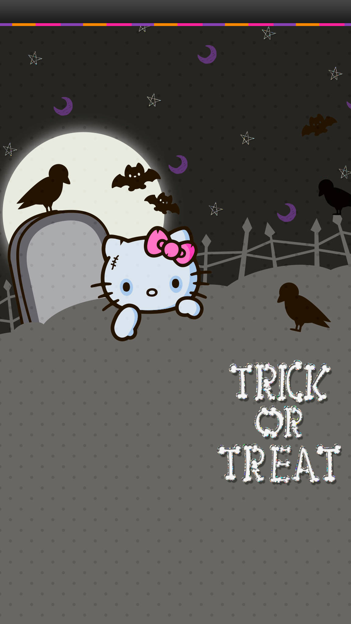 Hello Kitty Halloween Truco o Trato Fondos de pantalla