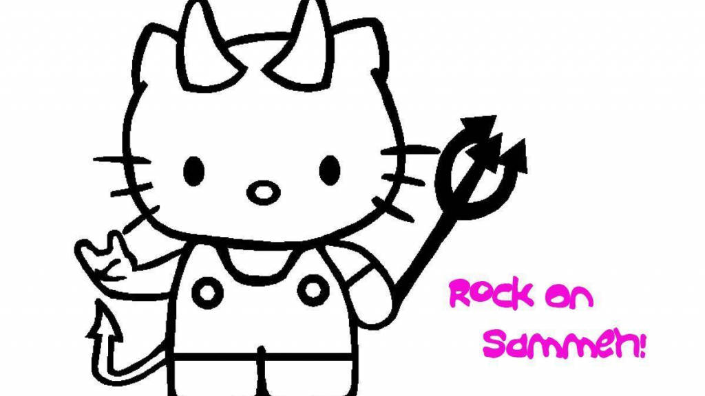 Hello Kitty Halloween Malvada Fondos de pantalla