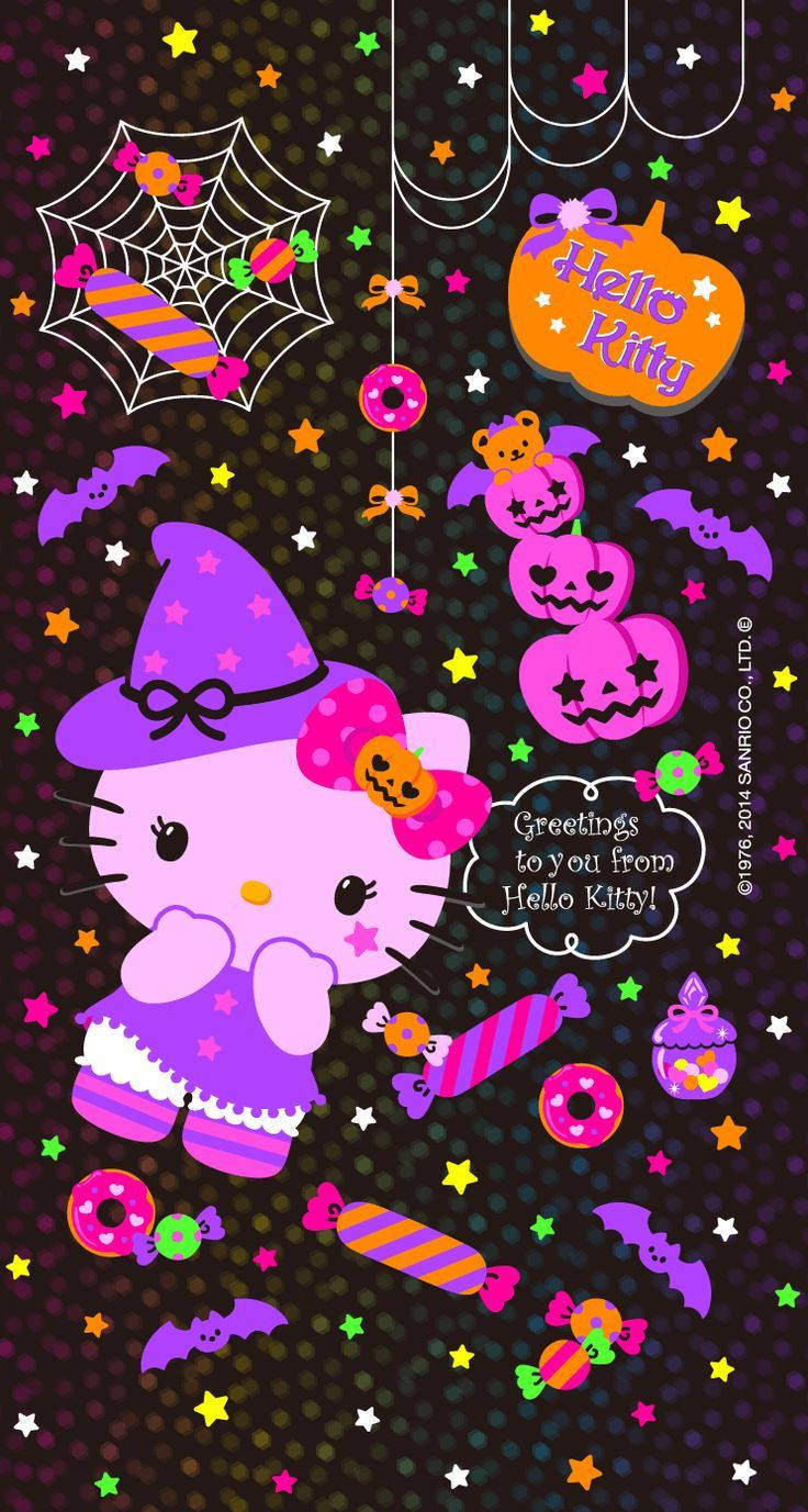 Hello Kitty Kawaii de Halloween Fondos de pantalla