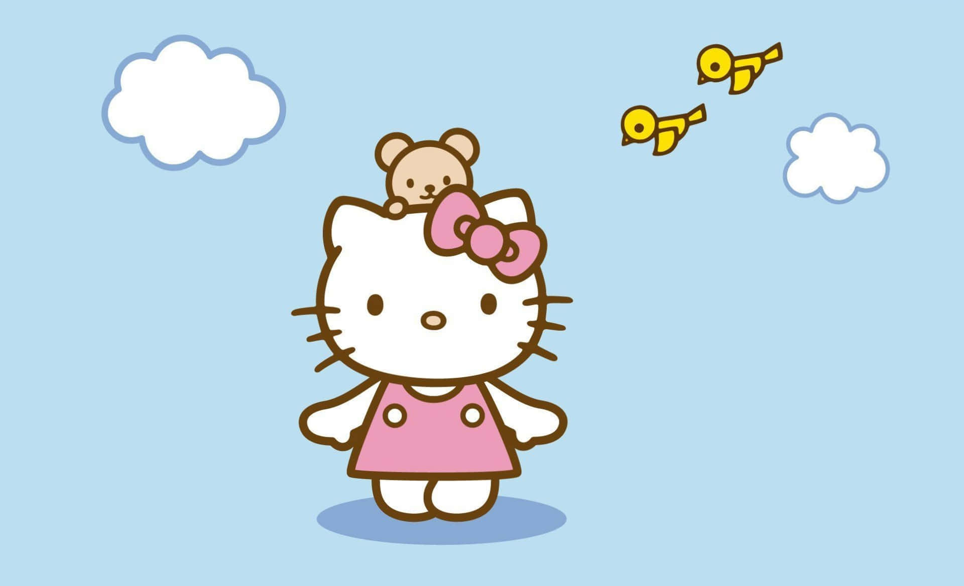 Hello Kitty Laptop — Sanrio GIF Fondos de pantalla