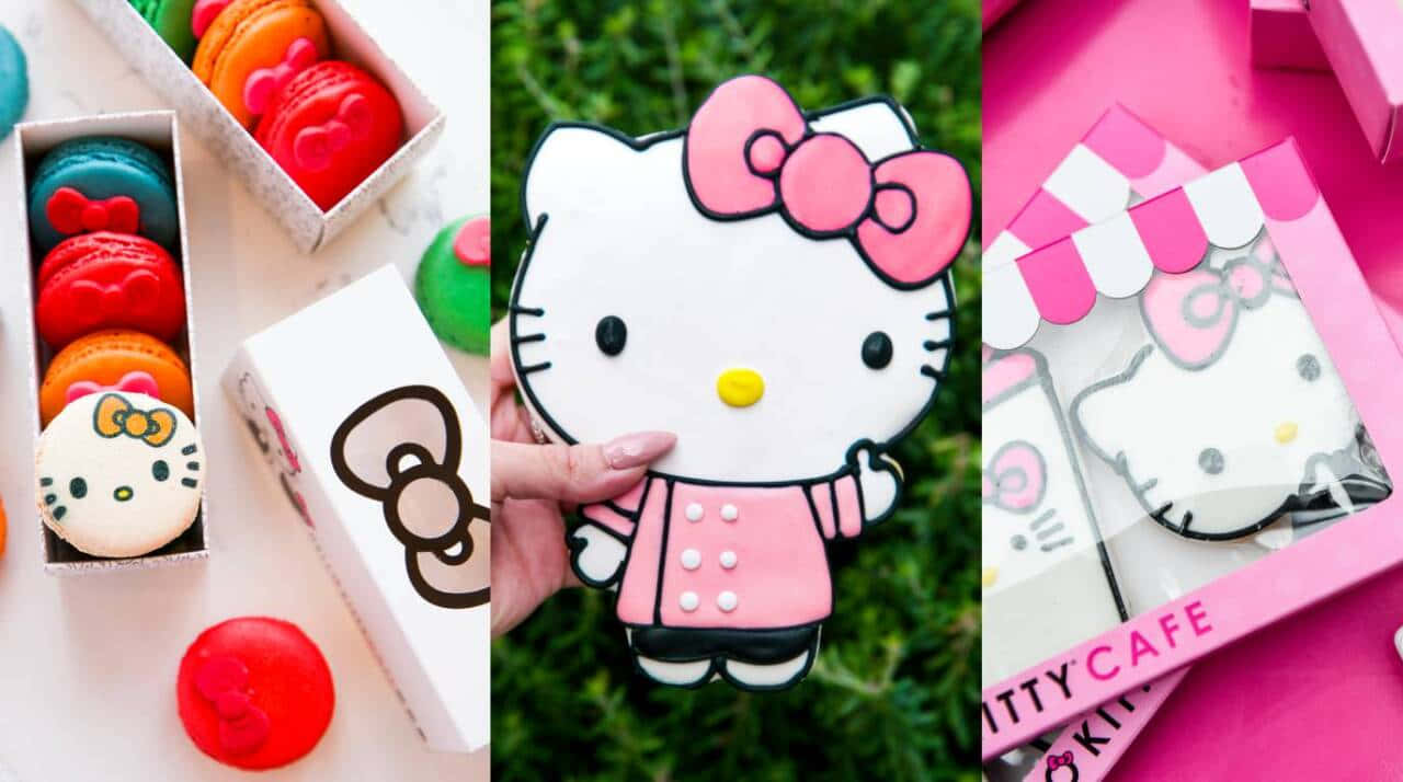 Hello Kitty Mostrando su Lado Dulce Fondos de pantalla