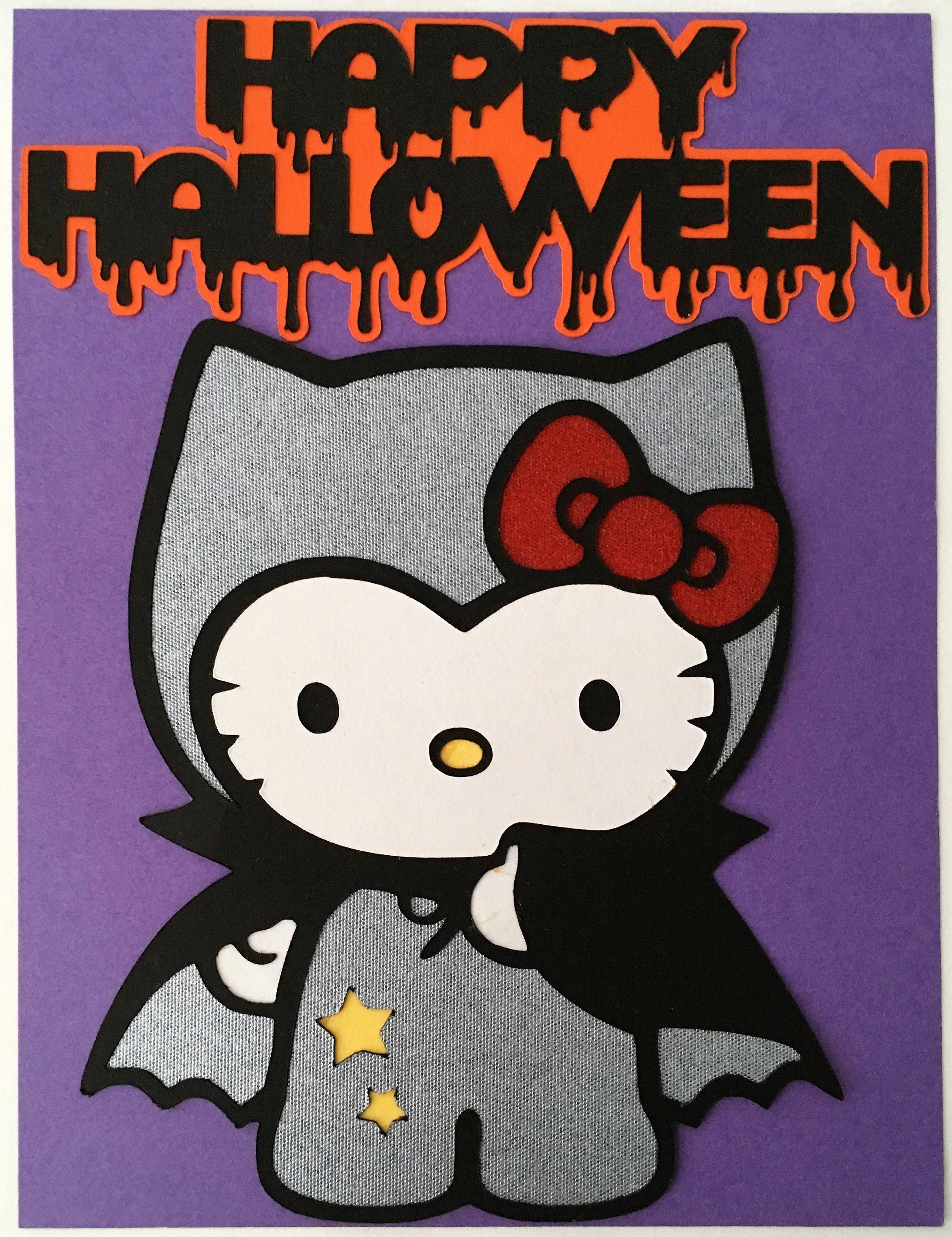Hello Kitty murciélago gris de Halloween Fondos de pantalla