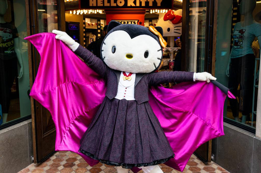Hello Kitty murciélago de Halloween tamaño real Fondos de pantalla