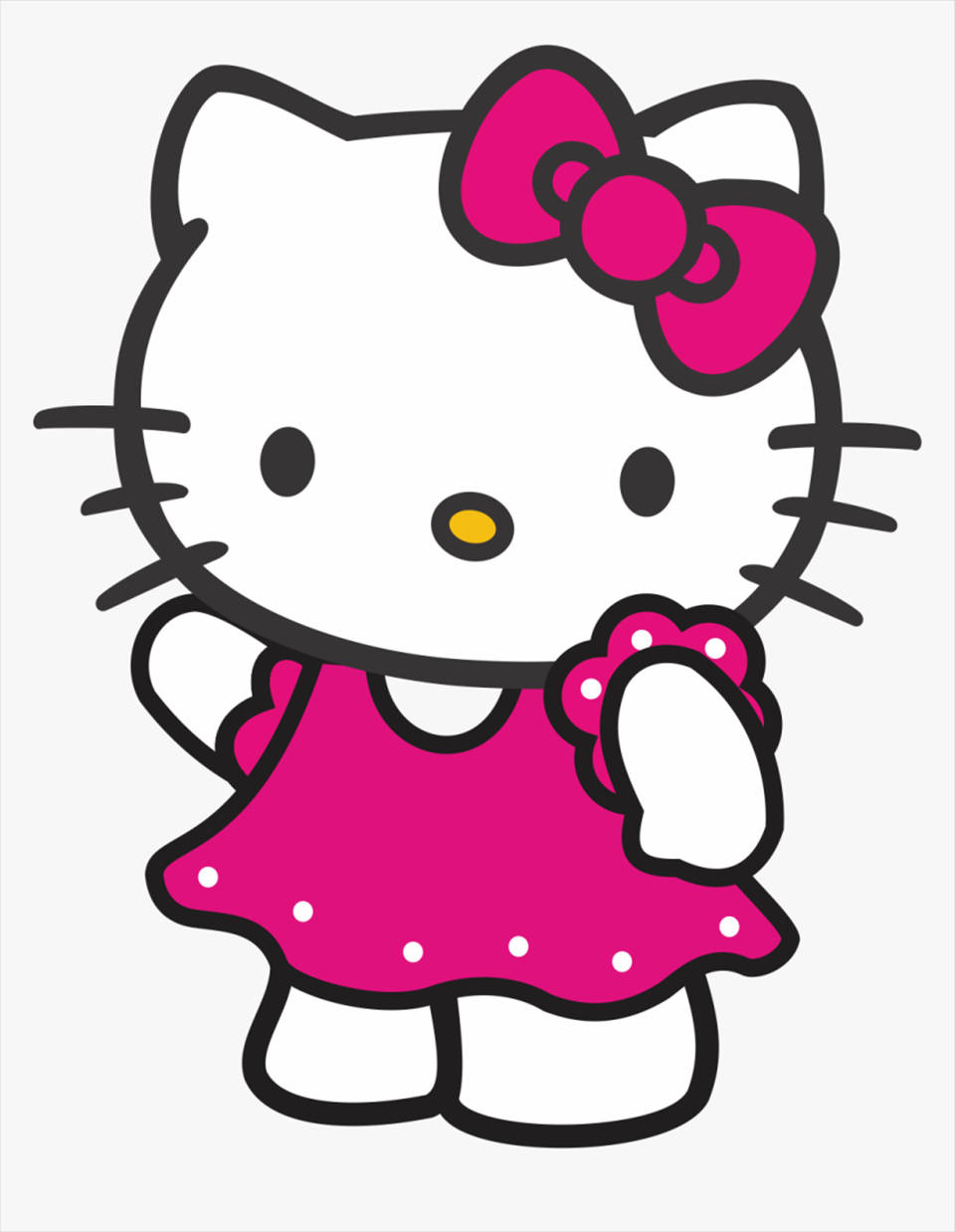 Hello Kitty PFP con Vestido Rosa Fondos de pantalla