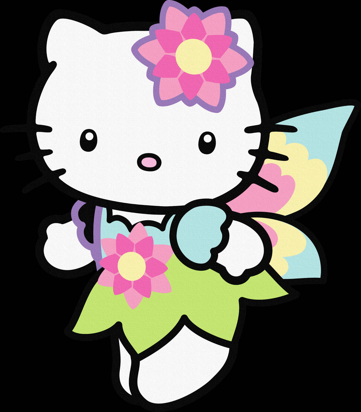 Hello Kitty PFP de Hada Mágica de Caricatura Fondos de pantalla
