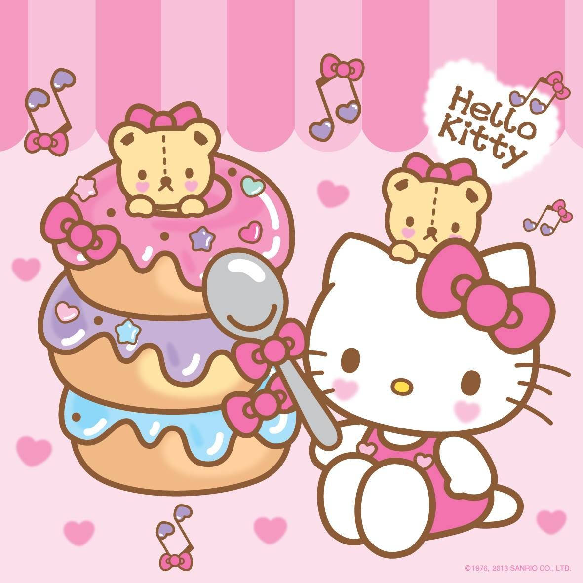 Hello Kitty PFP de donas y caricatura Fondos de pantalla