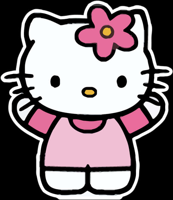 Hello Kitty Pose Clásica Fondos de pantalla
