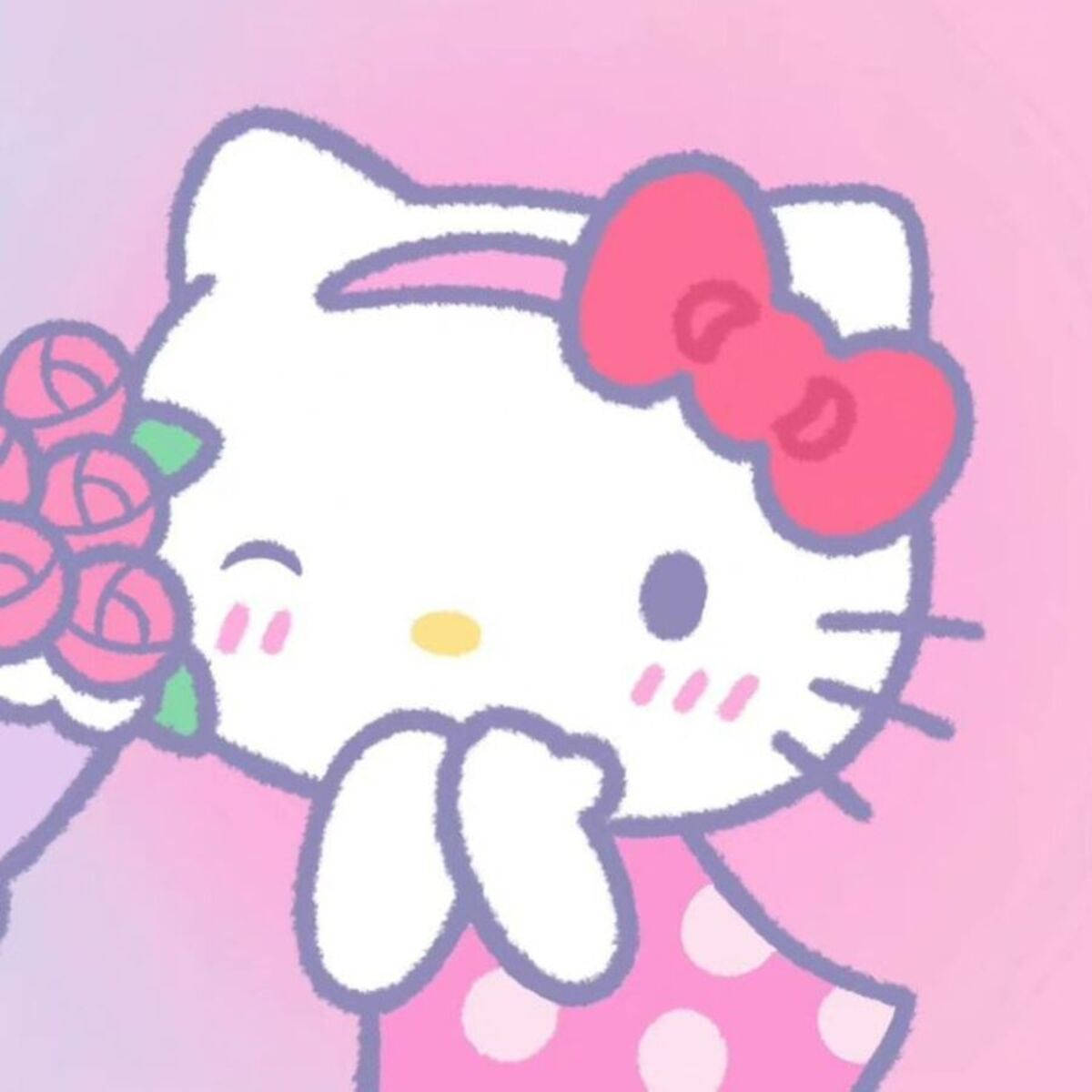 Hello Kitty Rosa Suave para Perfil Fondos de pantalla