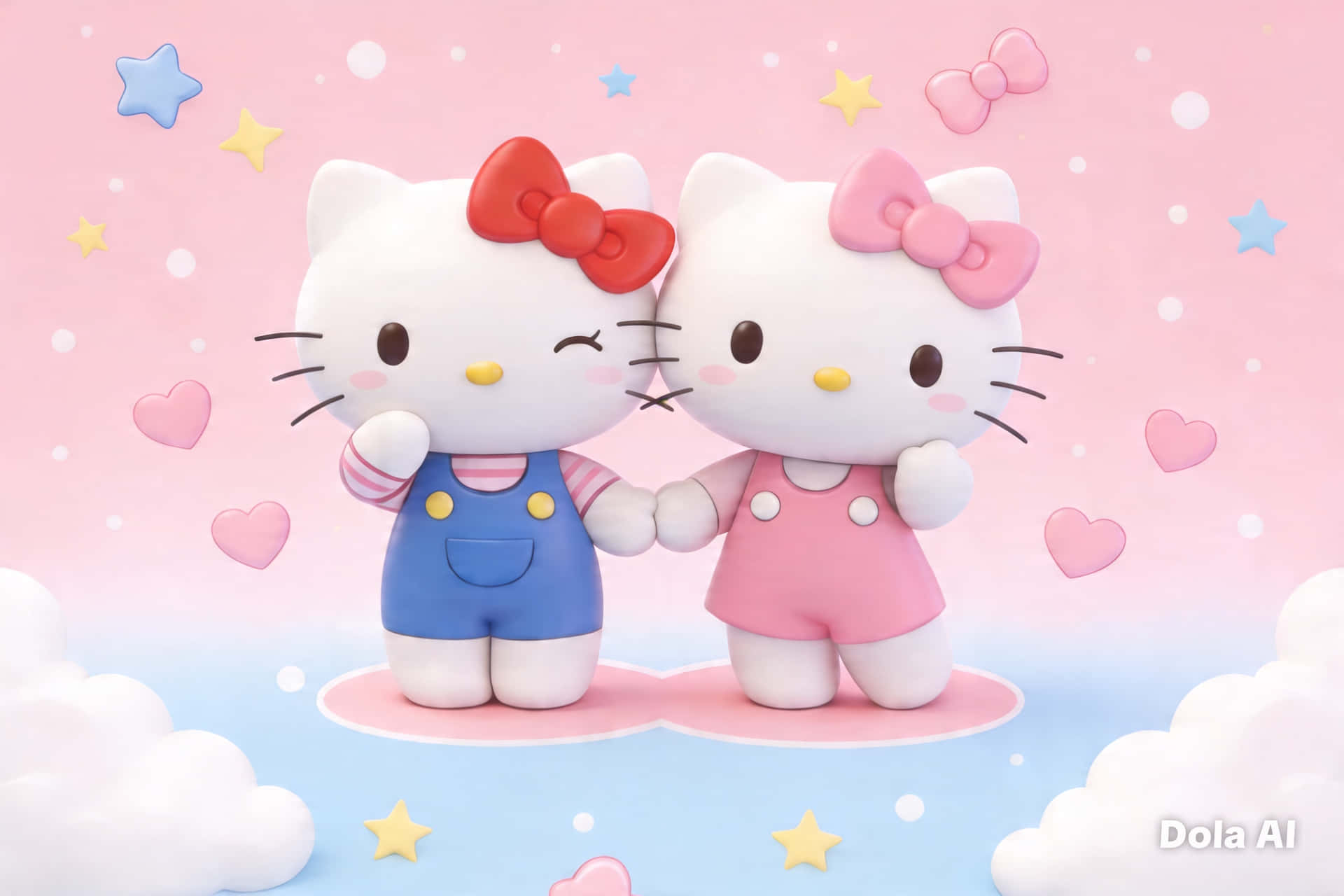 Hello Kitty y Mimmy Fondos de pantalla
