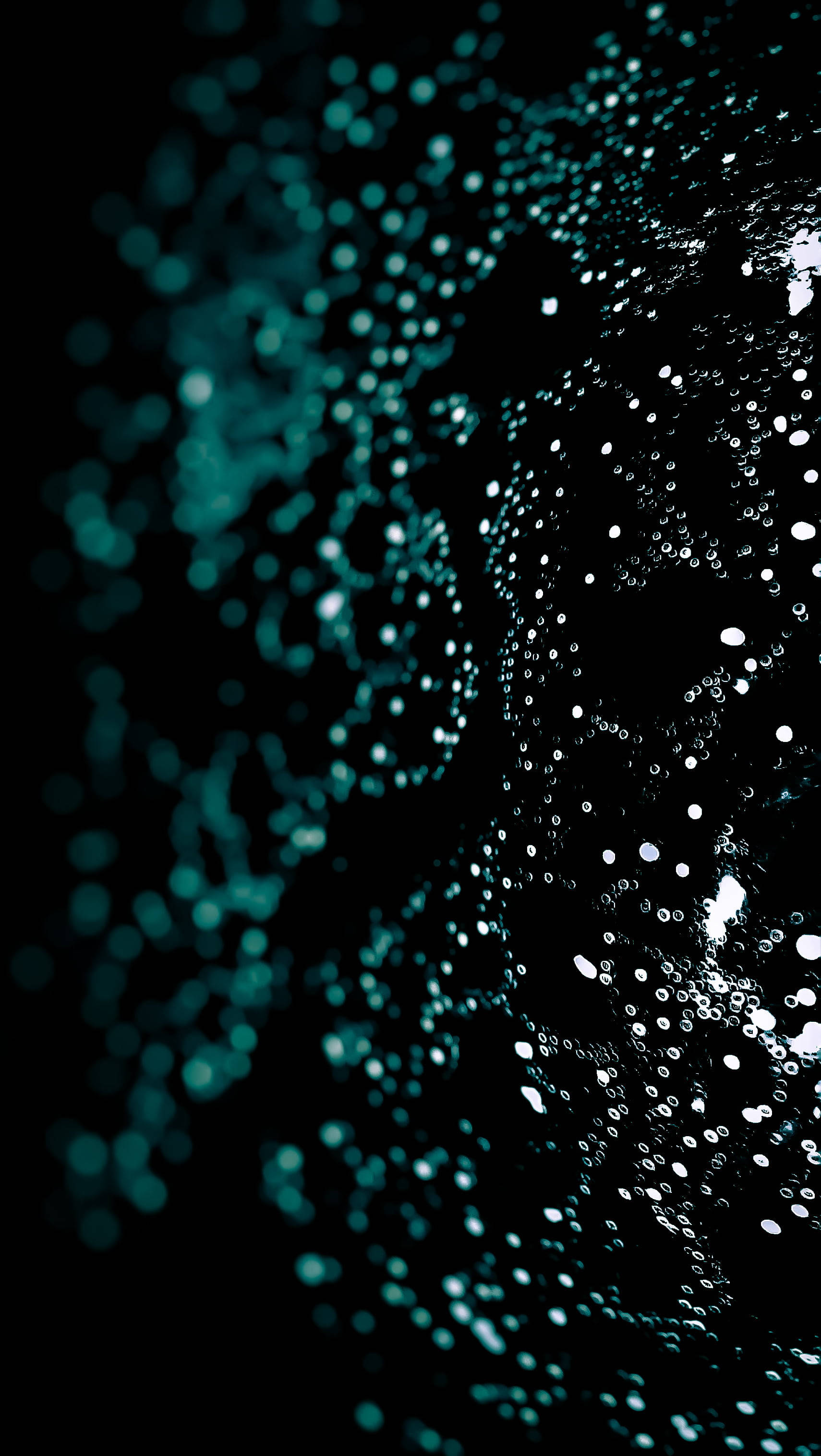 Hermosa Superficie Verde Oscuro Mojada para iPhone Fondos de pantalla