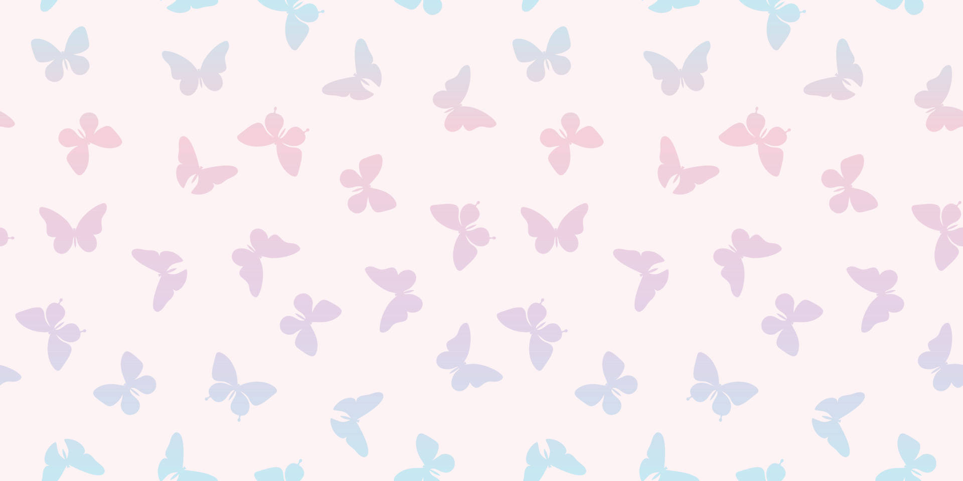 Hermoso diseño de mariposas pastel en patrón Fondos de pantalla