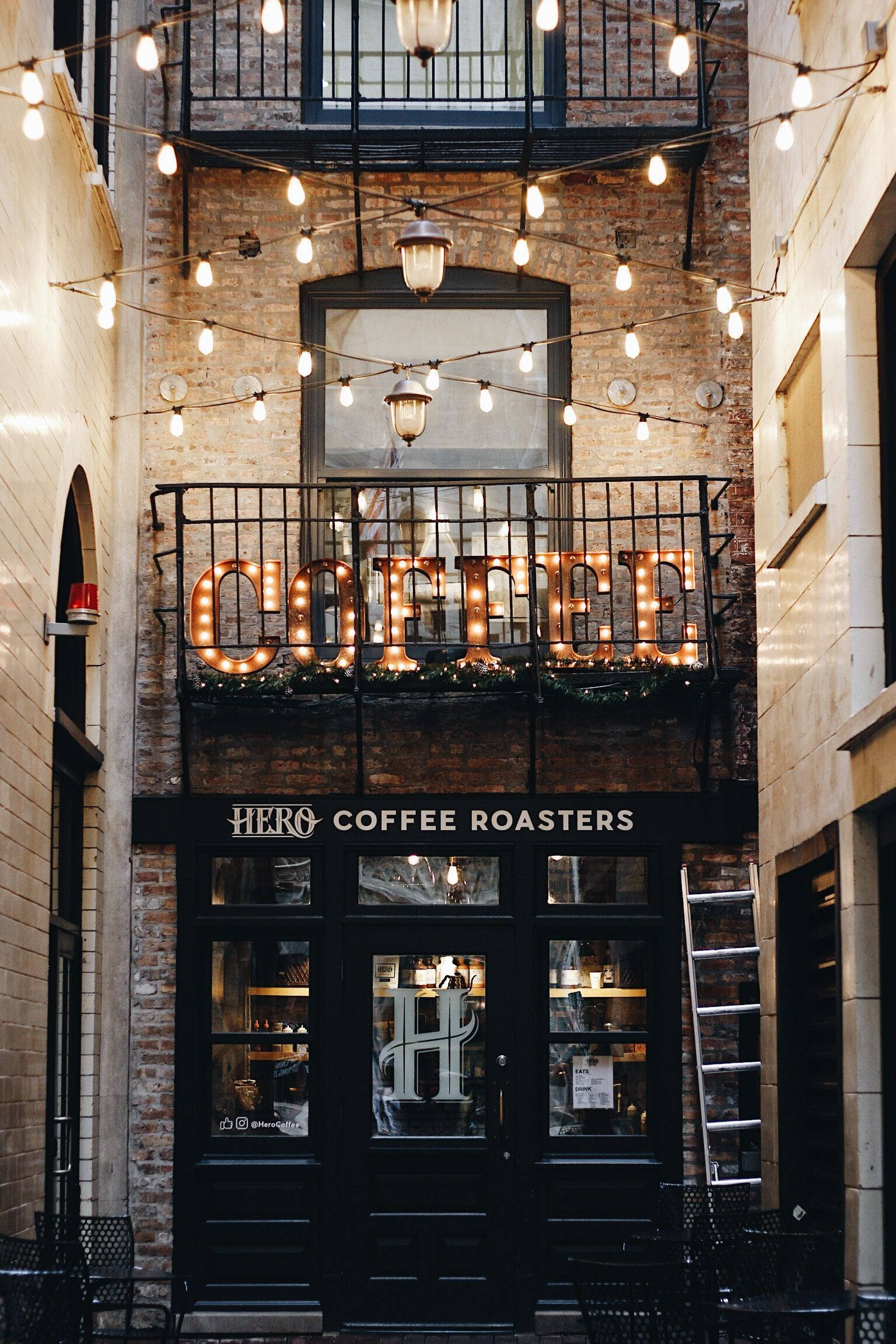 Hero Coffee Bar Café Chicago Fondos de pantalla