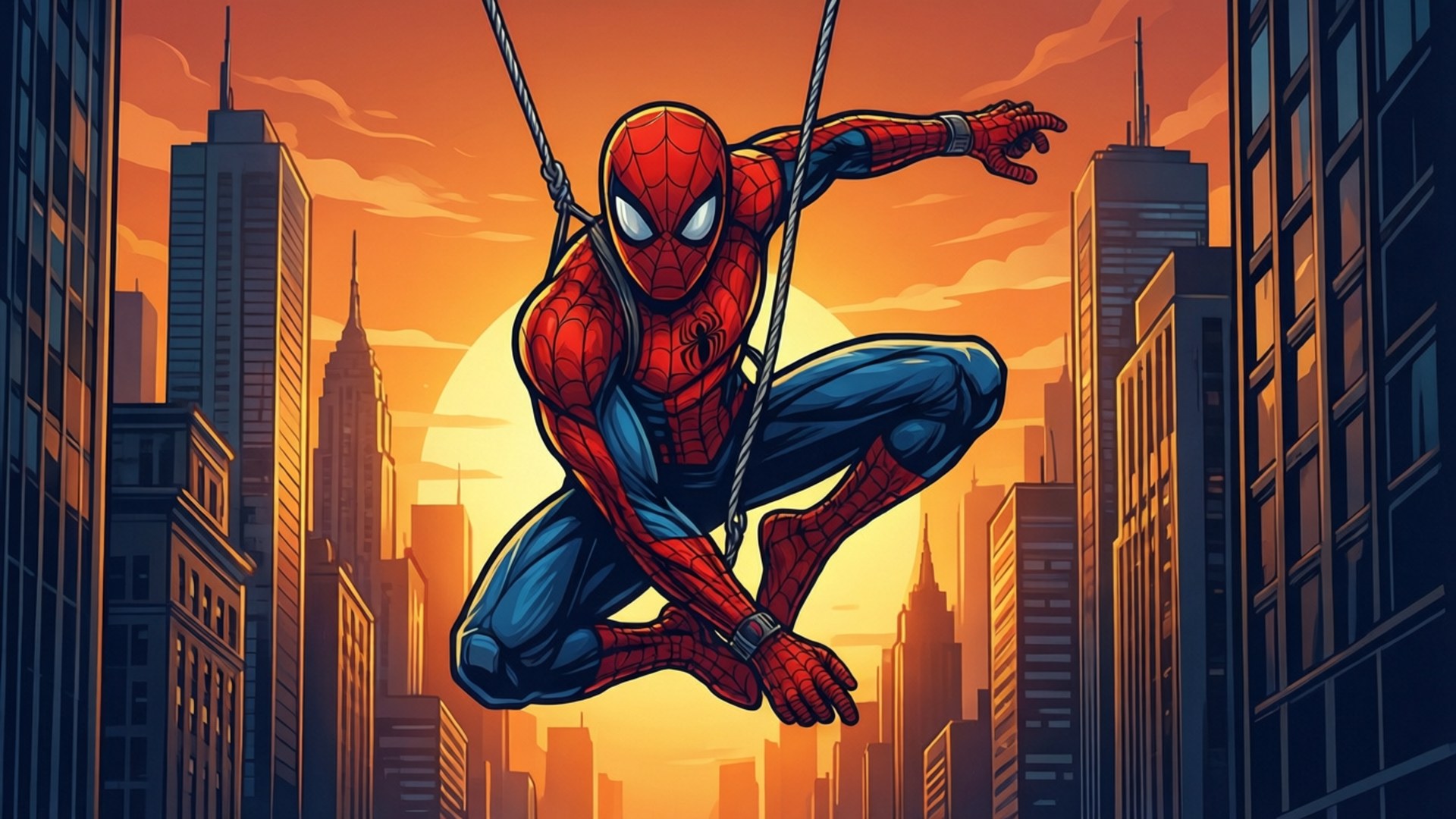 Héroe Balanceándose al Atardecer Fondos de pantalla