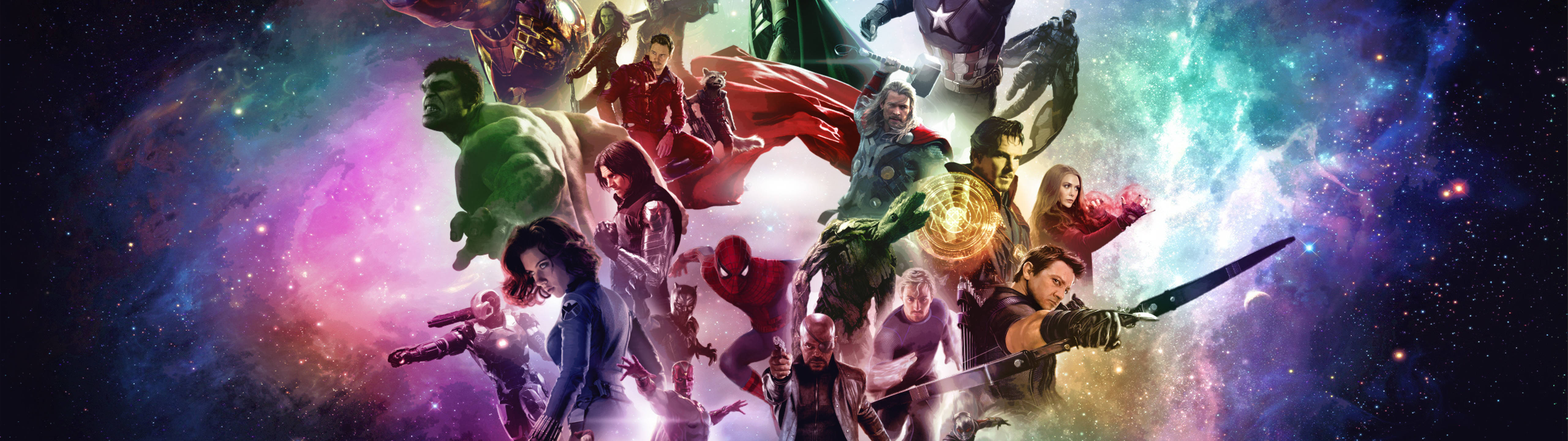 Héroes de Marvel Juntos 5120 x 1440 Fondos de pantalla