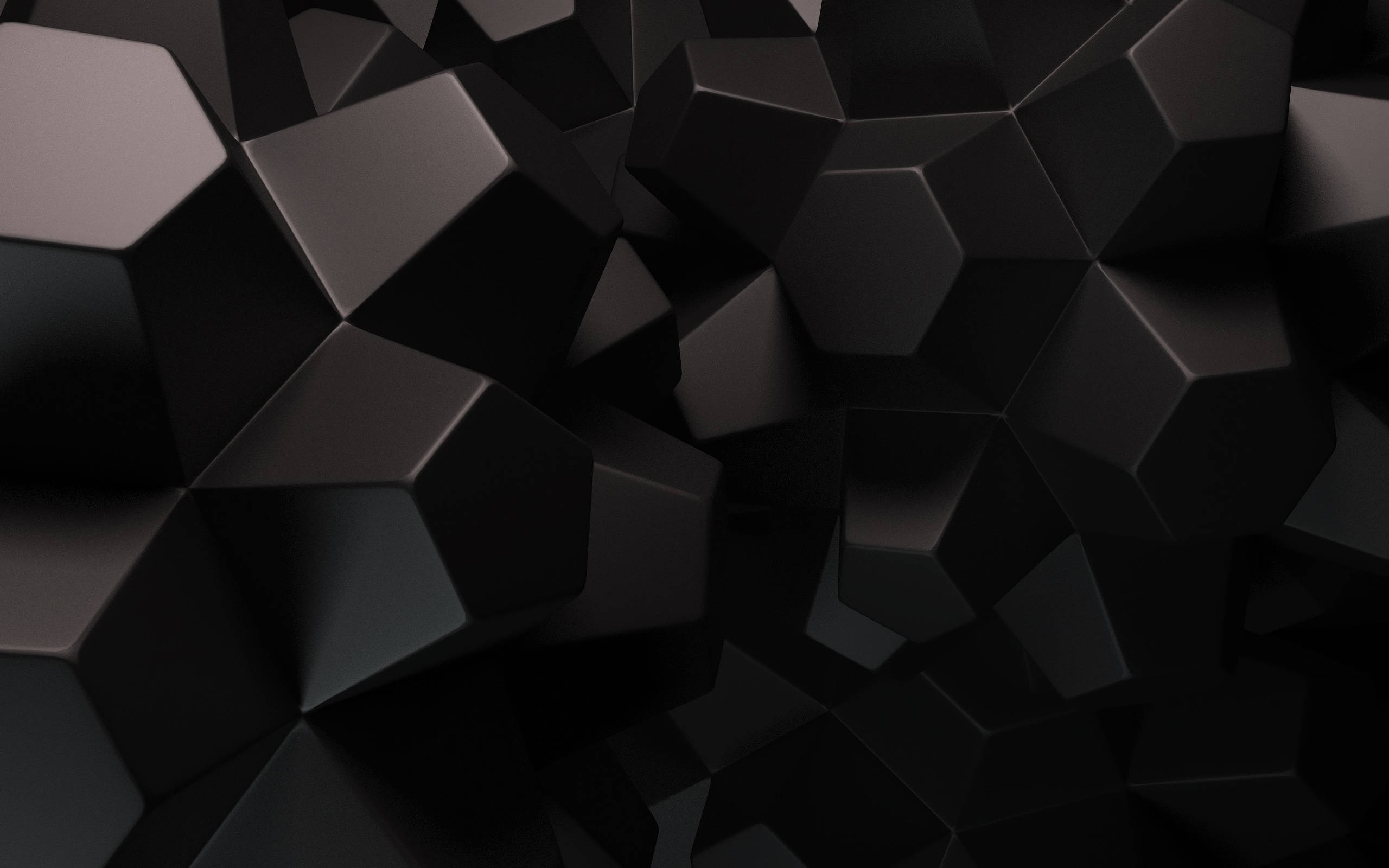 Hexagonal Negro 3D Fondos de pantalla