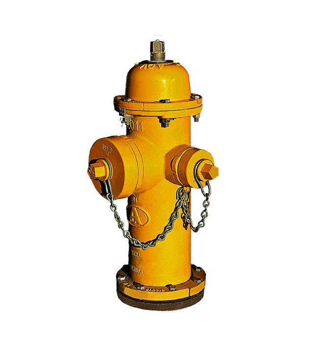Hidrante amarillo aislado Fondos de pantalla