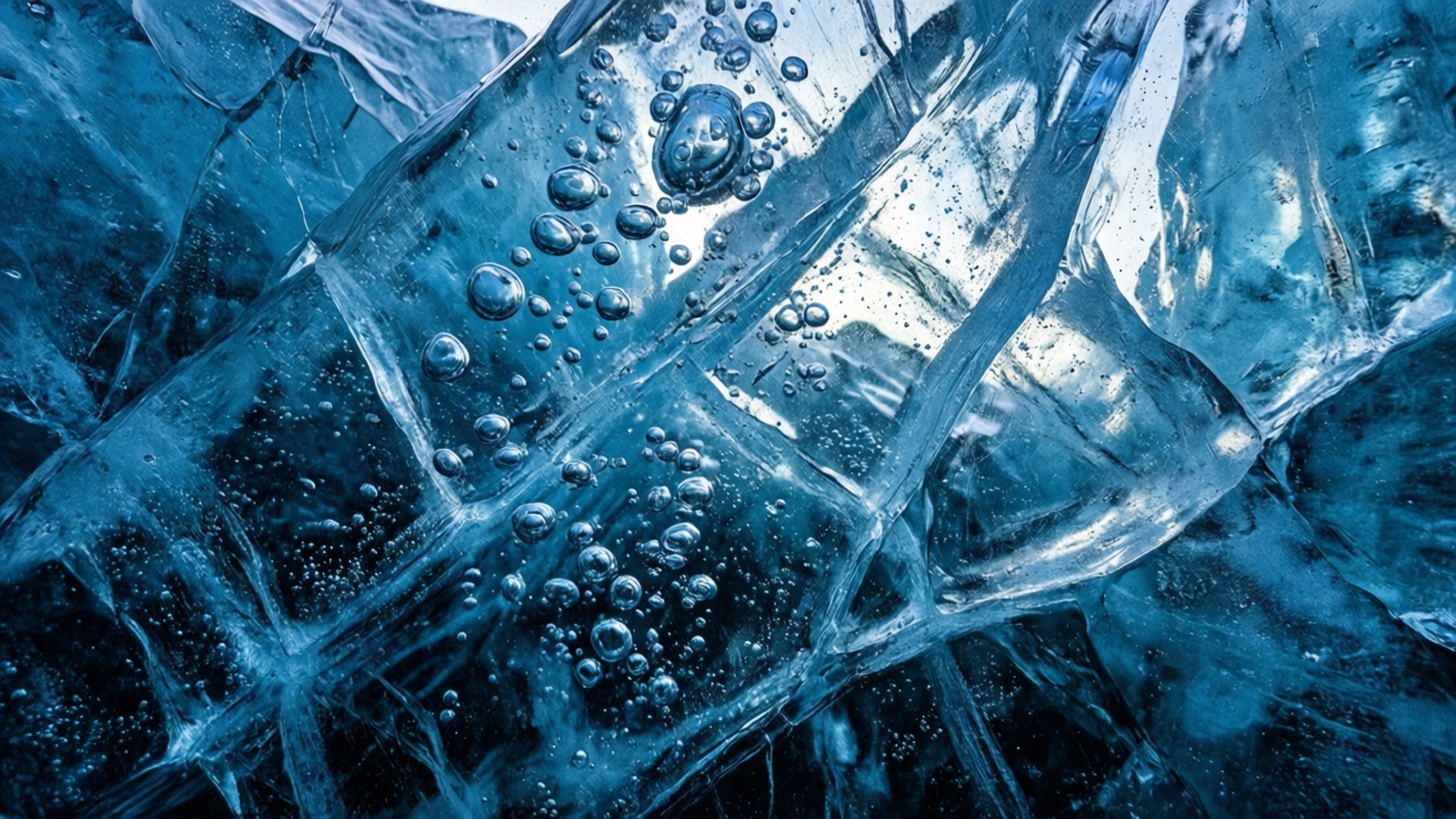 Hielo Azul Abstracto Fondos de pantalla