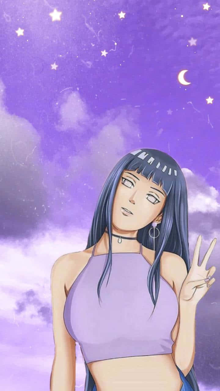 Hinata Uzumaki señal de paz Fondos de pantalla