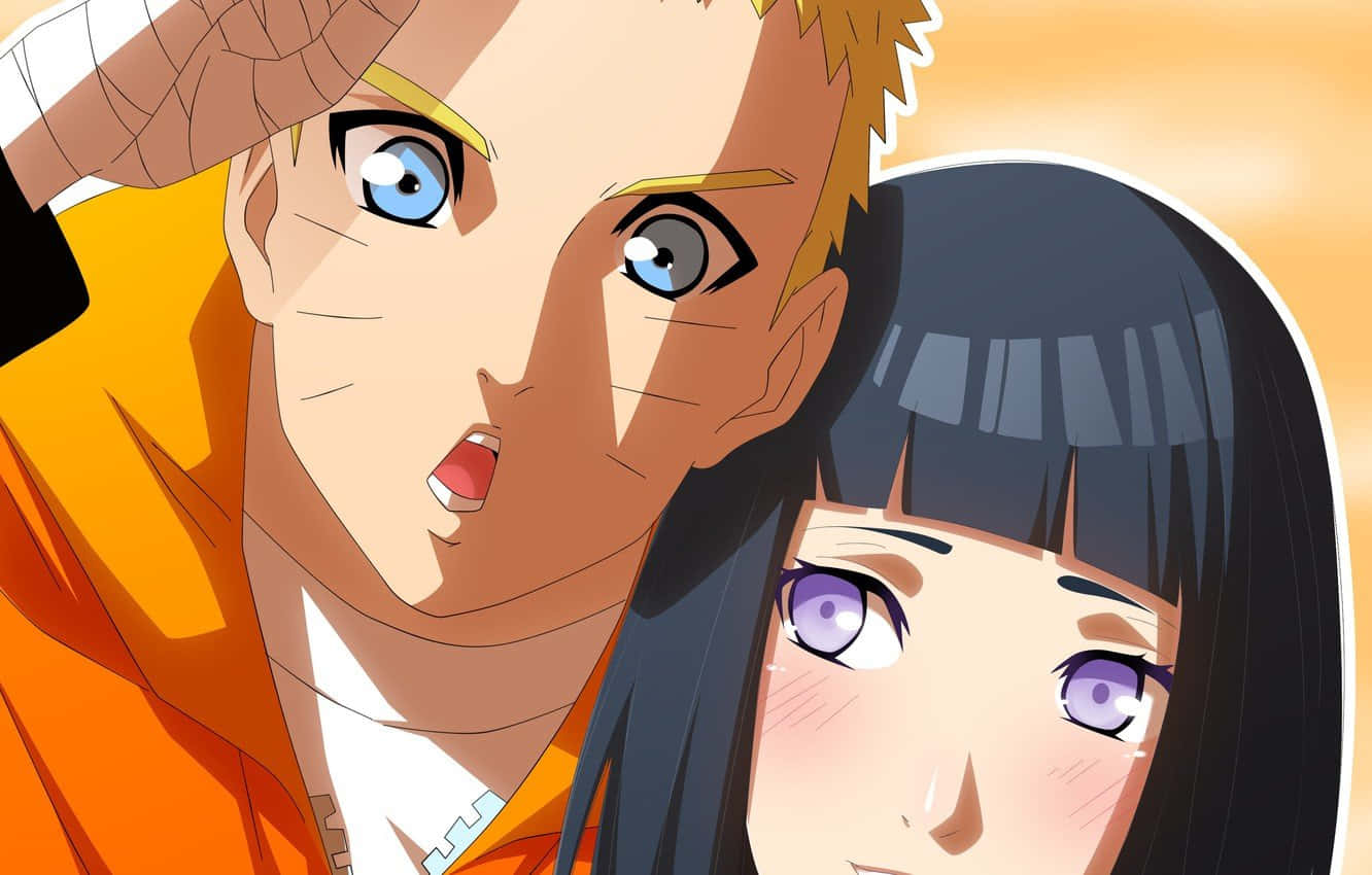 Hinata Uzumaki sonrojándose y mirando a Naruto Fondos de pantalla
