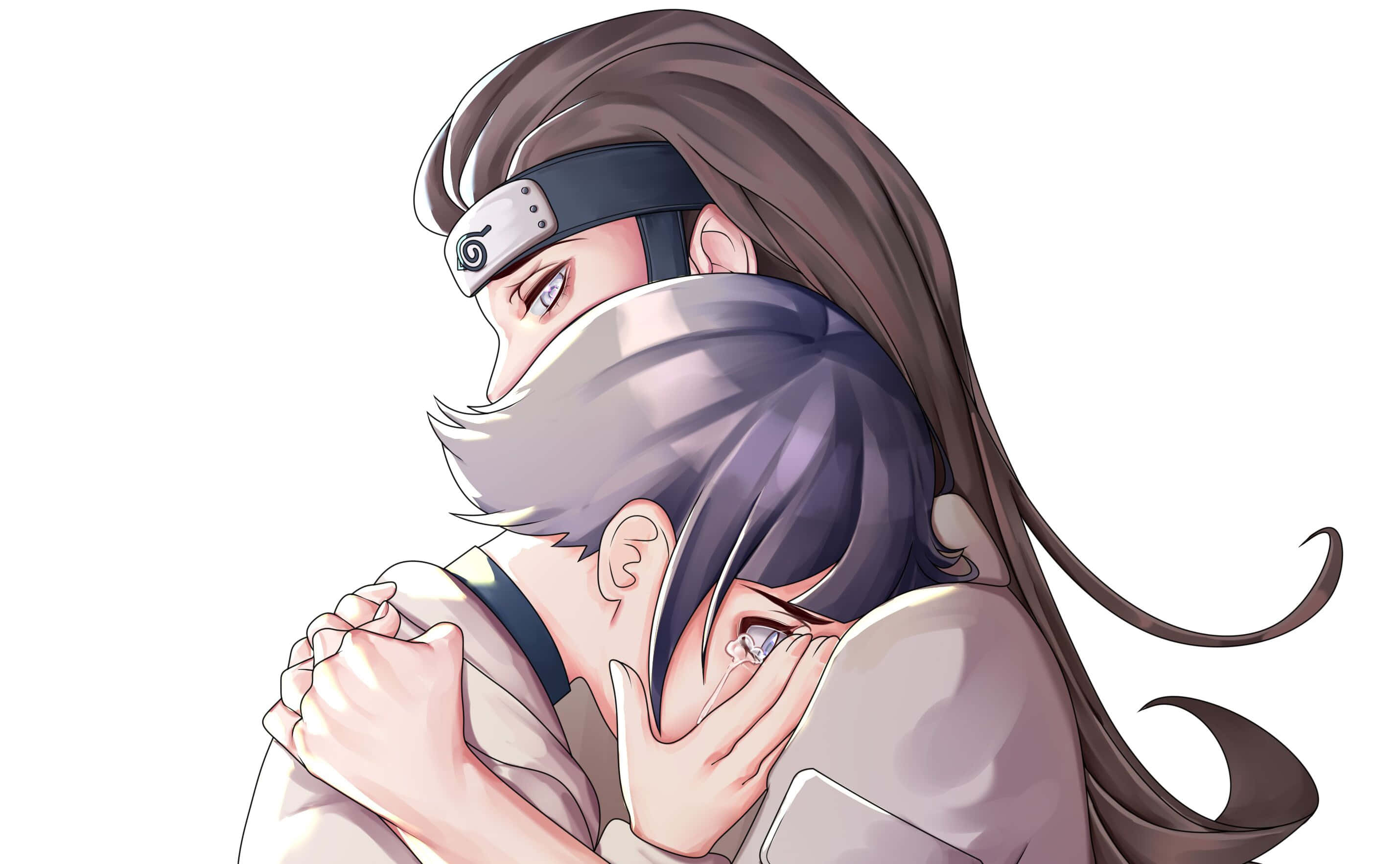 Hinata y Neji Hyuga abrazados Fondos de pantalla