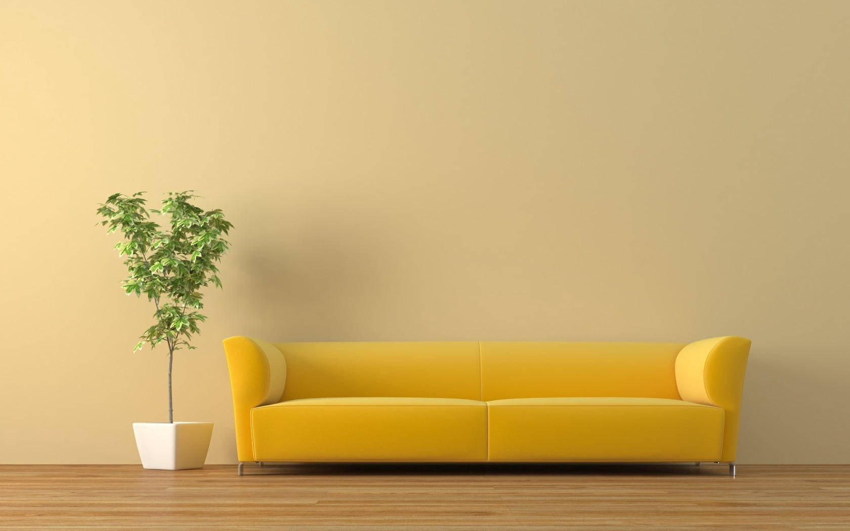 Hogar estético con sala beige Fondos de pantalla