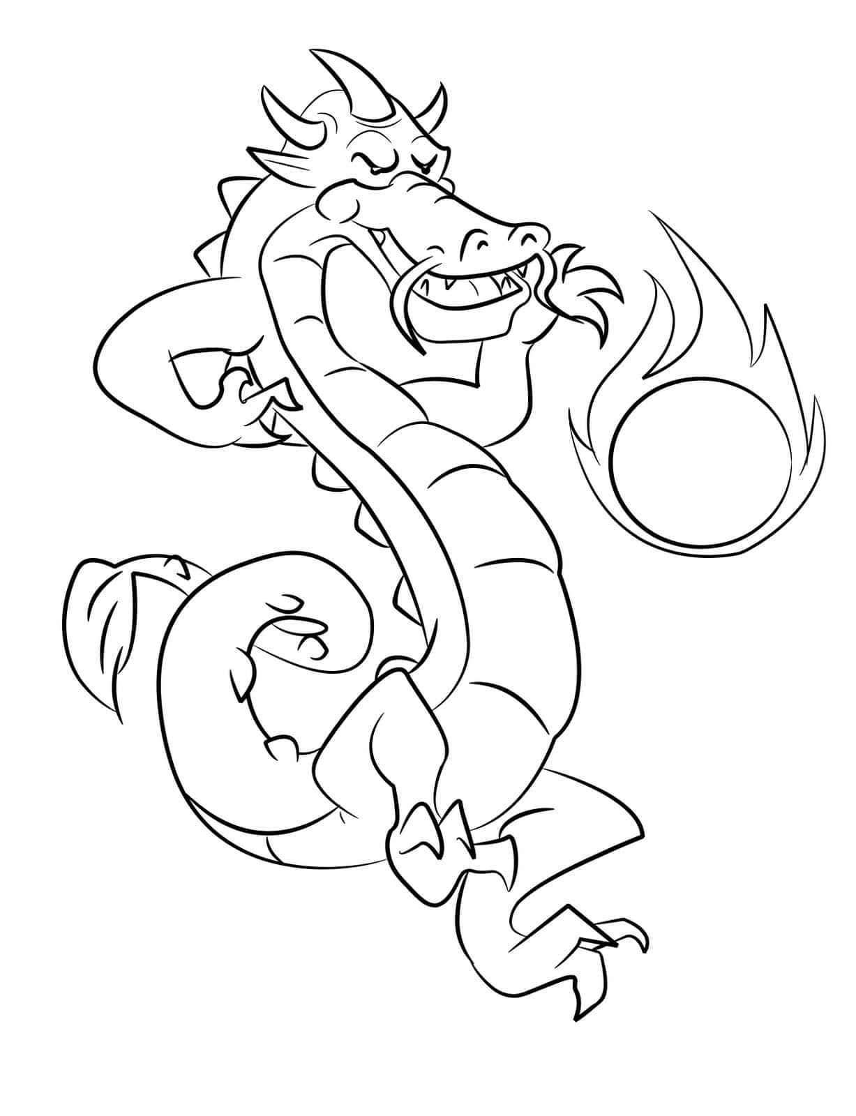Hojas para Colorear de Dragones para Niños Fondos de pantalla