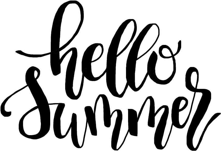Hola Caligrafía de Verano Fondos de pantalla