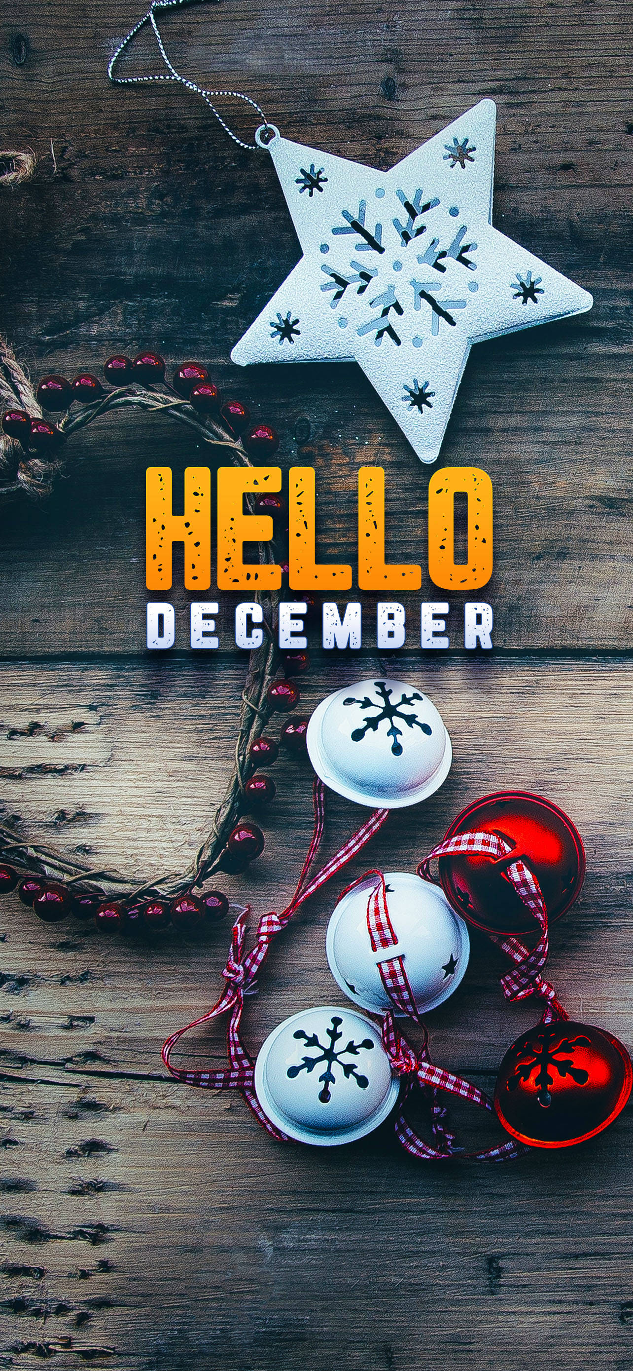 Hola Diciembre Adornos Navideños Fondos de pantalla