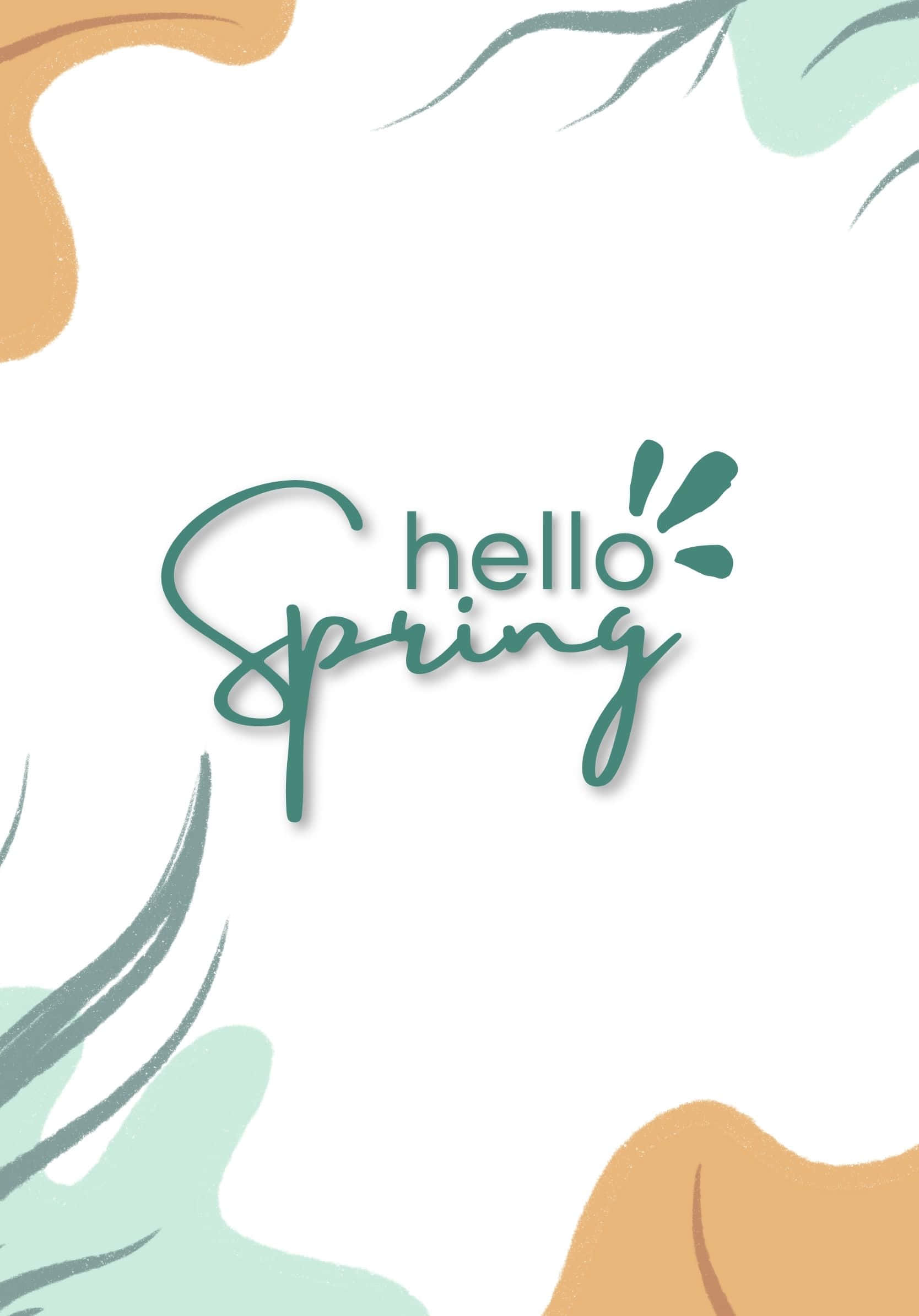 Hola, Fondo Primaveral Minimalista Fondos de pantalla