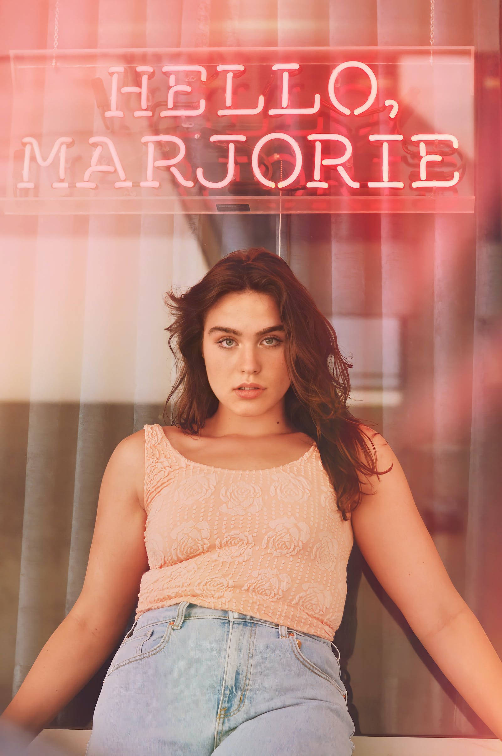 Hola Marjorie Letrero Neón iPhone Fondos de pantalla