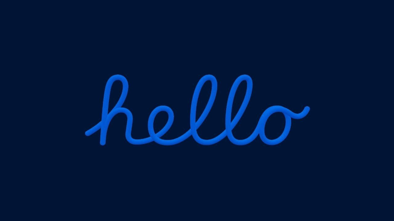 Hola minimalista en azul oscuro Fondos de pantalla