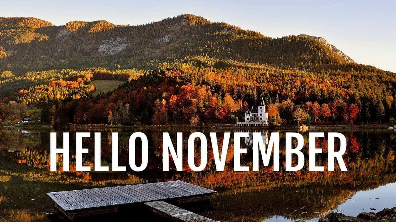 Hola Noviembre Bosque Otoñal Fondos de pantalla
